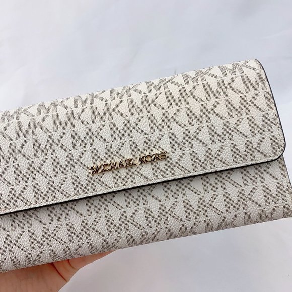 MK JST CROSSBODY BAG & TRIFOLD WALLET VANILLA - Picture 11 of 13